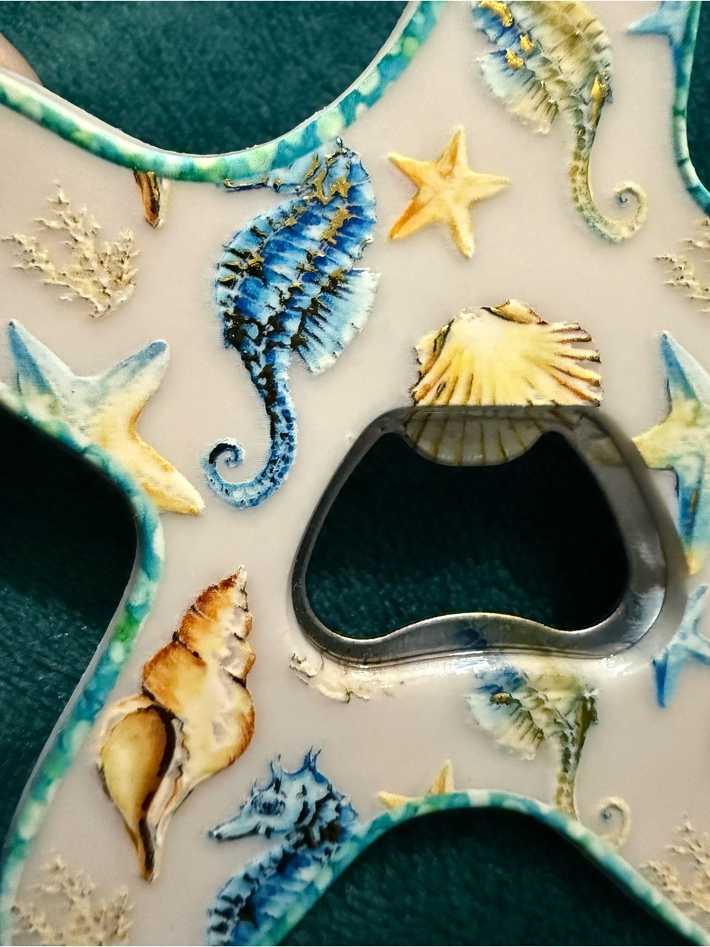Starfish-Shaped Ocean Bottle Opener And Fridge Magnet - Picture 2 of 4